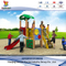 Playset PE para niños al aire libre del parque de atracciones con tobogán