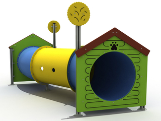 Juego de ejercicios de agilidad de túnel para gatear en el parque para perros al aire libre para el patio de juegos para mascotas