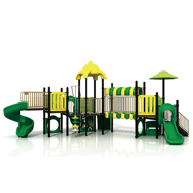 Campos de juego del bosque de los niños con equipo al aire libre del juego de la diapositiva para el parque de aventuras