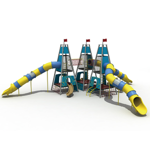 Triangle Rope Kids Tower Zona de juegos con torre de cohetes