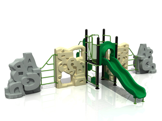 Patio de juegos para niños al aire libre, juego de pared de escalada en roca de plástico para jardín de infantes