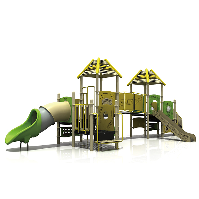 Juego plástico al aire libre modificado para requisitos particulares de la diapositiva del patio de la guardería para los niños