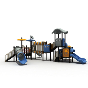 Juegos para el espacio exterior Casa de juegos al aire libre Equipo de juegos para niños con tobogán modular para parque de atracciones